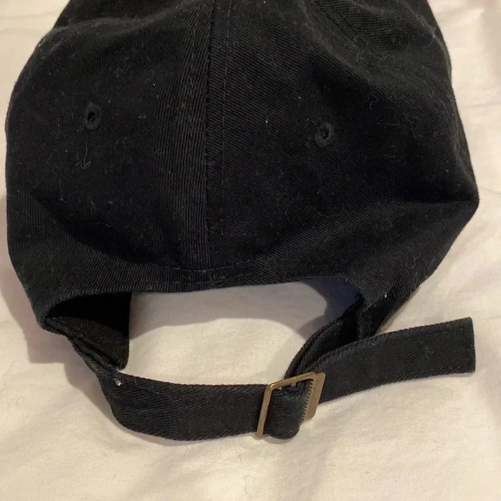 AF ACADEMY FITS HERE TO STAY BLACK CAP HAT COTTON